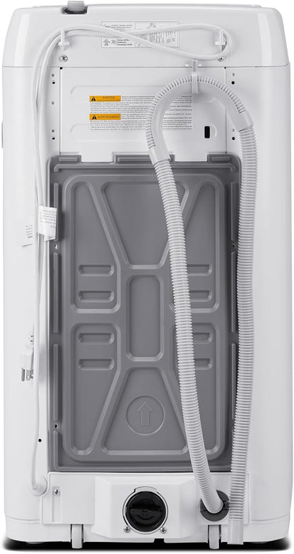 COMFEE' Portable Washing Machine, 1.0 Cu.Ft (IEC) Compact Washer With LED Display, Fully Atomatic Wash Cycles, 2 Built-in Rollers, Space Saving, Ideal Laundry For RV, Dorm, Apartment, Ivory White - PuriLite