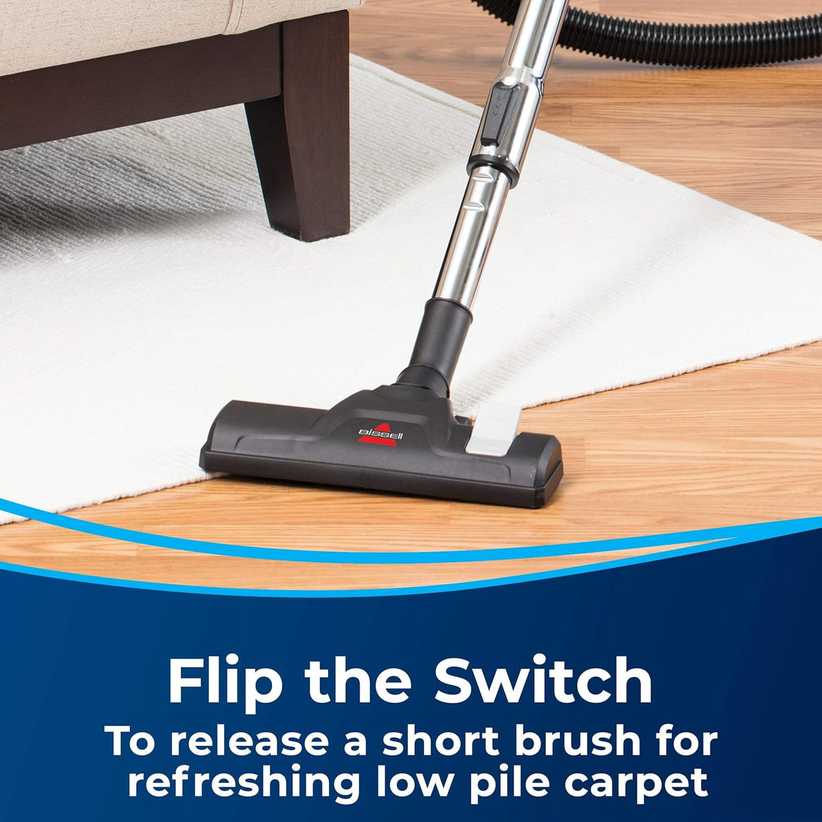 Bissell - Canister Vacuum Cleaner - Zing Bagless - Lightweight Compact - Straight Suction - Hard Floor and Low-Pile Carpet | 21565 - PuriLite
