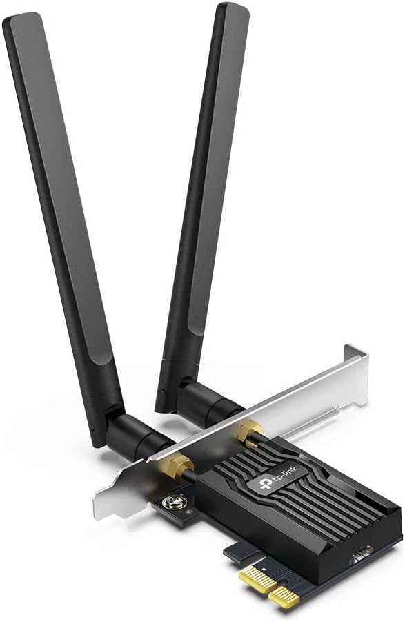 TP-Link WiFi 6 AX3000 PCIe WiFi Card Archer TX55E - Bluetooth 5.2, 802.11AX Dual Band Wireless Adapter with MU-MIMO, OFDMA, Ultra-Low Latency, Supports Windows 11, 10 (64bit) only - PuriLite