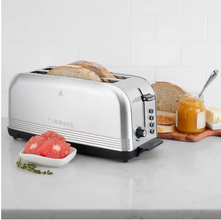 Cuisinart Stainless Steel Long Slot Toaster with 7 Shade Settings (CPT2500C) - PuriLite