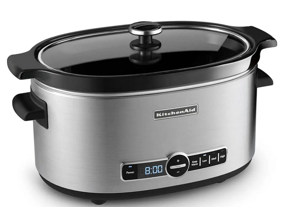 Kitchenaid® 6-Quart Slow Cooker with Solid Glass Lid (KSC6223SS) - PuriLite