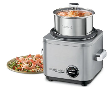 Cuisinart 4 Cup Rice Cooker Stainless Steel (CRC-400C) - PuriLite