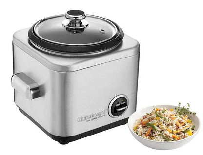 Cuisinart 4 Cup Rice Cooker Stainless Steel (CRC-400C) - PuriLite