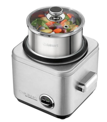 Cuisinart 4 Cup Rice Cooker Stainless Steel (CRC-400C) - PuriLite
