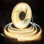 ALITOVE 24V COB LED Strip Lights Warm White 3000K Uniform Glow LED Tape Light 32.8ft 3200 LEDs High Density 320leds/M CRI90 Flexible Dimmable LED Lights for Bedroom Home Cabinet Indoor Decoration - PuriLite