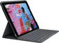 Logitech iPad (7th,8th and 9th generation) Keyboard Case | Slim Folio with Integrated Wireless Keyboard (Graphite) - PuriLite