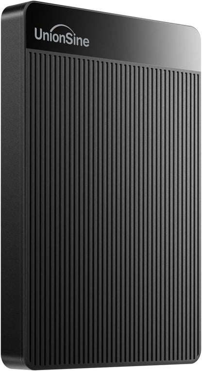 UnionSine 1TB Ultra Slim Portable External Hard Drive USB3.0 HDD Storage for PC,Mac, Desktop, Laptop, PS4, Xbox One, Xbox 360-Super Fast Transmission-HD-2510(Black) - PuriLite