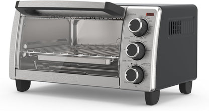 BLACK+DECKER 4-Slice Convection Oven, Stainless Steel, TO1313SBD - PuriLite
