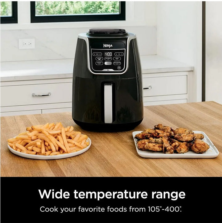 Ninja Air Fryer XL 5.5 Quart Black/Silver (AF150WMC) - PuriLite