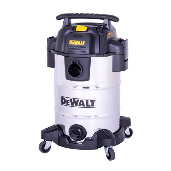 DeWALT 8 Gallon / 30L Stainless Steel Wet/Dry Shop Vacuum