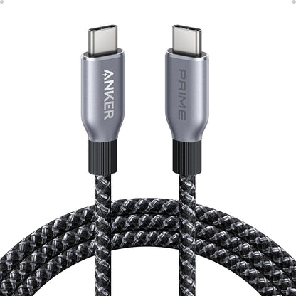 Anker Prime USB C to USB C Cable, 240W 6ft Fast Charging USB C Cable, Upcycled-Braided Nylon with 100-Year Bend Durability, USB 2.0 Cable for iPhone 16/16 Pro/16 Pro Max/16 Plus, MacBook, Galaxy S24 - PuriLite
