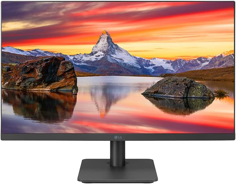 LG 24MP40A-C 24 Inch Full HD (1920 x 1080) Monitor with IPS 5ms 75Hz Display, AMD FreeSync and OnScreen Control, Charcoal Grey - PuriLite
