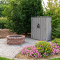 Lifetime Vertical Outdoor Storage Shed with Shelves
