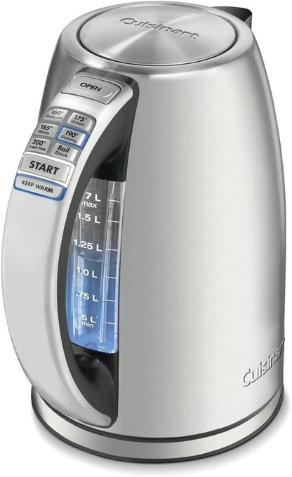 Cuisinart 1.7-Liter Stainless Steel Cordless Electric Kettle with 6 Preset Temperatures - PuriLite