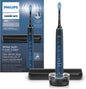 Philips Sonicare Diamondclean 9000 Special Edition Rechargeable Toothbrush, Blue/black Hx9911/92 - PuriLite