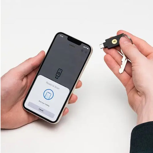 Yubico - YubiKey 5C NFC - Two-Factor authentication (2FA) Security Key, Connect via USB-C or NFC, FIDO Certified (YUBIKEY5CNFC) - PuriLite