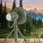 Camelion Rechargeable Camping Fan with LED Light - PuriLite
