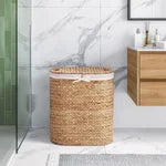 Seville Handwoven Water Hyacinth Laundry Hamper - PuriLite