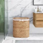 Seville Handwoven Water Hyacinth Laundry Hamper - PuriLite