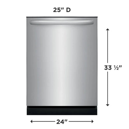 Frigidaire 24 in. Stainless Steel Built-In Dishwasher with Sanitize Cycle - PuriLite