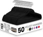 Utopia Home Pack of 50 Premium Non Slip Velvet Hangers 360 Degree rotatable Hook Durable & Slim Coat - Pant Hangers - Black - PuriLite