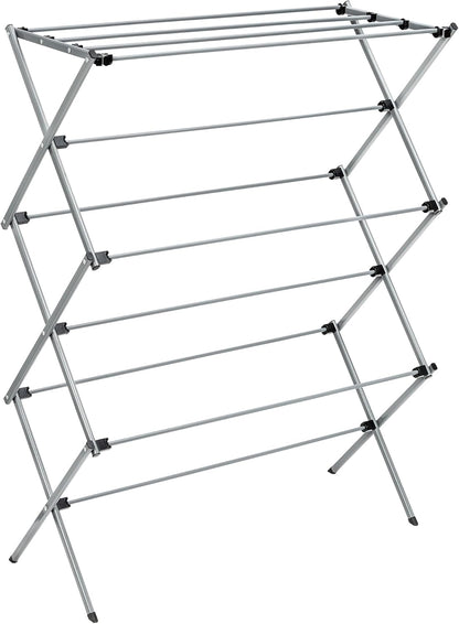 Honey-Can-Do Oversize Collapsible Clothes Drying Rack DRY-09066 Silver, 50 lbs - PuriLite