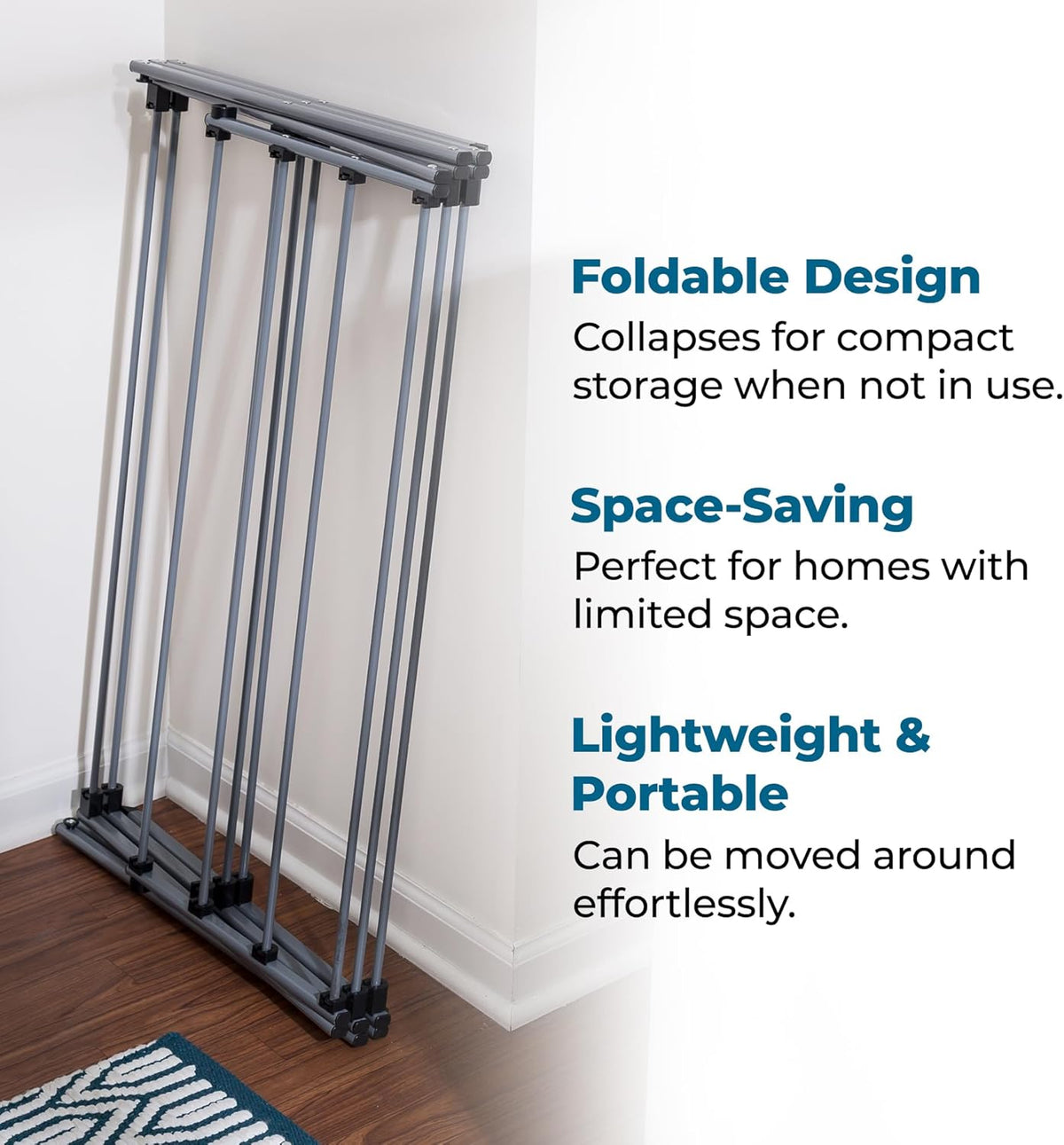 Honey-Can-Do Oversize Collapsible Clothes Drying Rack DRY-09066 Silver, 50 lbs - PuriLite