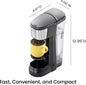 Chefman Single Serve Coffee Maker, K Cup Coffee Machine: Compatible with K-Cup Pods and Ground Coffee, Brew 6 to 12oz Cup Drip Coffee Maker, 40oz Water Reservoir, Cup Lift, Filter Included - PuriLite