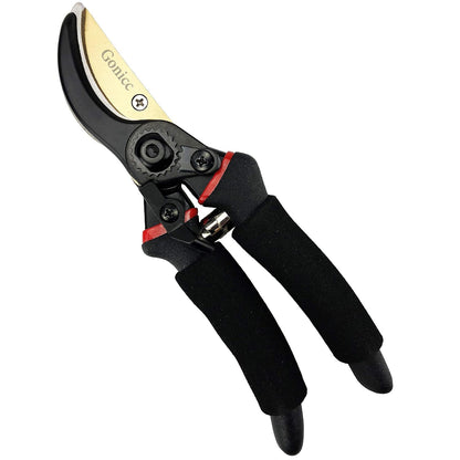 gonicc 8" Professional Premium Titanium Bypass Pruning Shears (GPPS-1003), Hand Pruners, Garden Clippers. - PuriLite