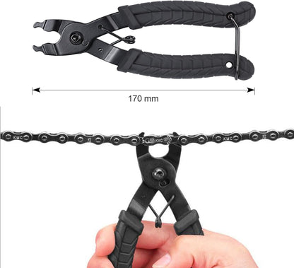 Bike Link Plier, Oumers Chain Plier Missing Link 2 in 1 Opener Closer Remover Plier/Bicycle Chain Plier Compatible with All Speed Chains Repair, Link - PuriLite