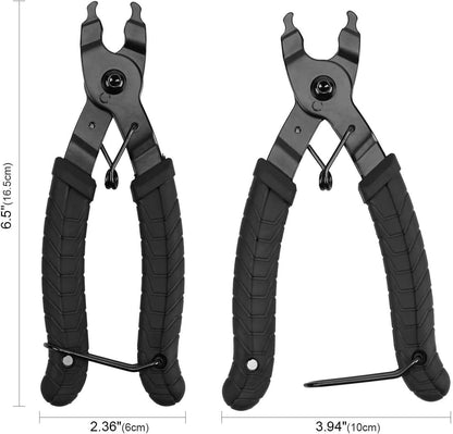 Bike Link Plier, Oumers Chain Plier Missing Link 2 in 1 Opener Closer Remover Plier/Bicycle Chain Plier Compatible with All Speed Chains Repair, Link - PuriLite