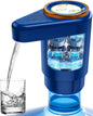 Water Dispenser, Portable Electric Water Bottle Pump Rechargeable for 5 Gallon Bottles, USB-C Charging for Home Kitchen Room Camping, Blue - PuriLite