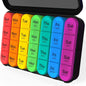 Weekly Pill Organizer 4 Times a Day, Travel Pill Case, Large Medicine Organizer 7 Day, Daviky Daily Box Container with 28 Compartments to Hold Vitamins, Medication - PuriLite