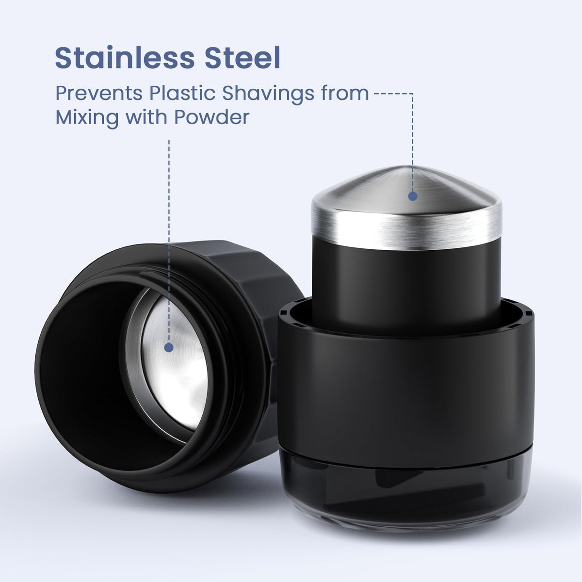 Renmingfed 3-in-1 Pill Crusher Pill Cutter with Storage Box，Pill Grinder with Stainless Steel Grinding Pestle, Pill Crusher Fine Powder, Pill Crushers for Elderly and Pets - PuriLite