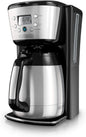 BLACK+DECKER Thermal Coffee Maker, 12 Cup, Programmable, Digital Controls, Black and Silver, CM2036SC - PuriLite