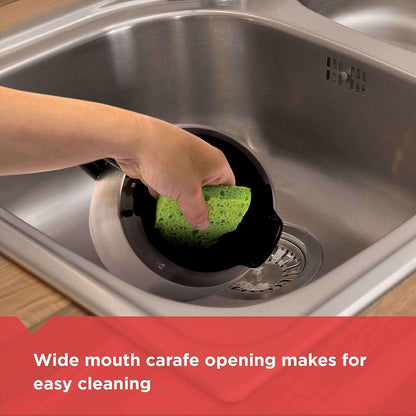 BLACK+DECKER Thermal Coffee Maker, 12 Cup, Programmable, Digital Controls, Black and Silver, CM2036SC - PuriLite
