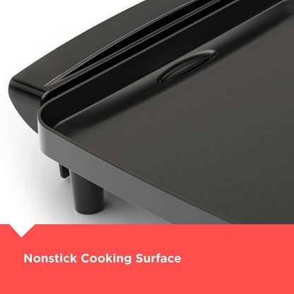 BLACK+DECKER Electric Griddle with Removable Temperature Probe, Indoor Grill, Pancake Griddle, Black, GD1810BC - PuriLite