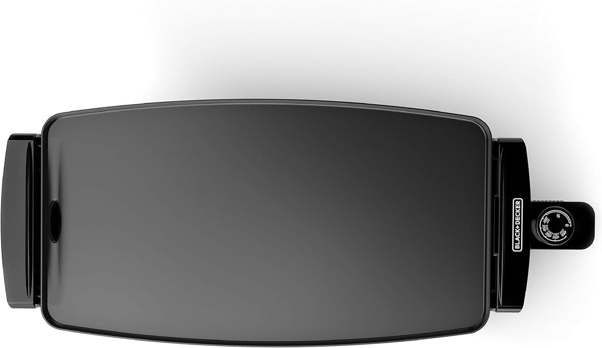 BLACK+DECKER Electric Griddle with Removable Temperature Probe, Indoor Grill, Pancake Griddle, Black, GD1810BC - PuriLite