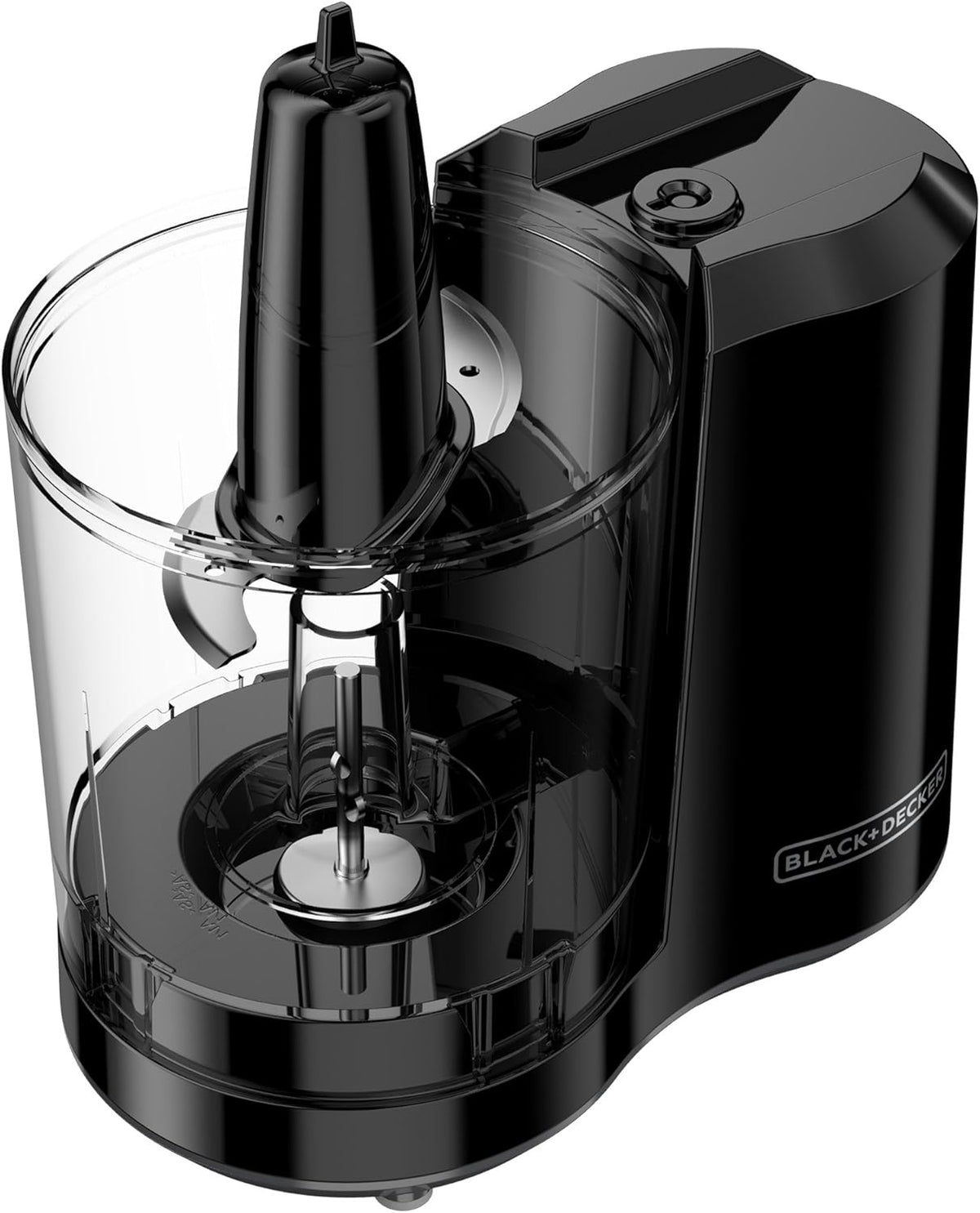 Black+Decker HC300BC Black + Decker 3-Cup Food Processor, One Touch Pulse, Dishwasher Safe Parts, 3-Cup, Black - PuriLite