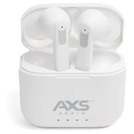 AXS Audio Active Noise Cancelling High Definition Bluetooth Earbuds - White (AXSE01W) - PuriLite