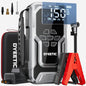 Portable Car Jump Starter with Air Compressor – 6000A 12V Jump Box – 150 PSI Tire Inflator – 21800mAh Power Bank – Digital Display & Smart Jumper Cables - PuriLite