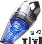 Handheld Vacuum Cleaner, 8000Pa Strong Suction Portable Hand Vacum Cordless with 25-30Mins Long Runtime Rechargeable Battery Lightweight for Home and Car Carpet Stairs Pet Hair Deep Cleaning - PuriLite