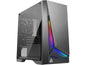 Antec Dapper Dark Phantom DP301M Black Steel / ARGB Lighting / Tempered Glass Side Panel Compact Micro-ATX Gaming Case - PuriLite