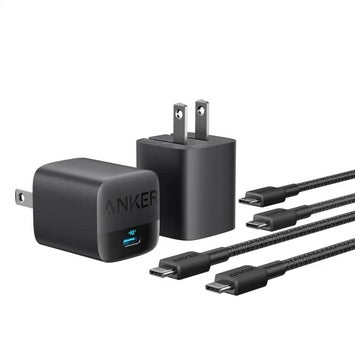 Anker 30W Charger with USB-C to USB-C Cable, 2-pack - PuriLite