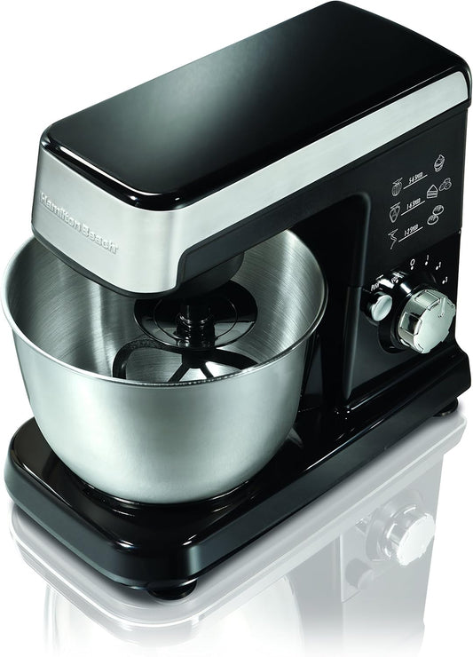 Hamilton Beach 6-Speed Stand Mixer, Black , 63327 - PuriLite