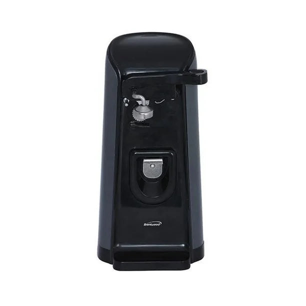 Cookhouse Tall Electric Can Opener with Knife Sharpener & Bottle Opener, Black - PuriLite