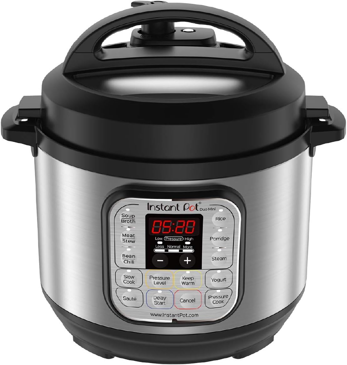 Instant Pot Duo 7-in-1 Electric Pressure Cooker, Slow Cooker, Rice Cooker, Steamer, Saute, Yogurt Maker, Warmer & Sterilizer, Includes Free App with over 1900 Recipes, Stainless Steel, 3 Quart - PuriLite