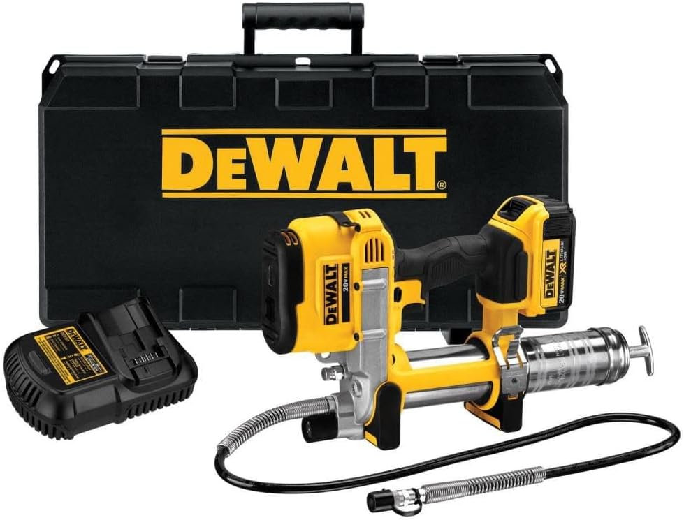 DEWALT 20V MAX* Cordless Grease Gun (DCGG571M1) - PuriLite