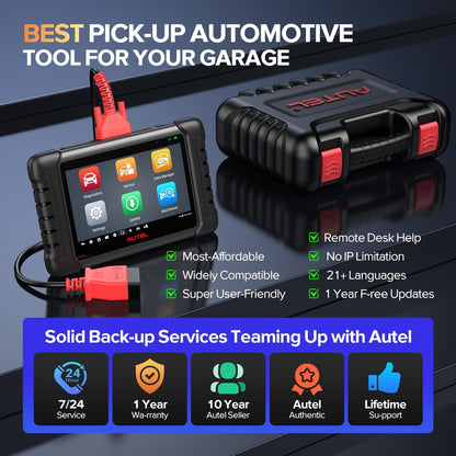 Autel Scanner MaxiCheck MX808S, 2025 Newest of MaxiCOM MK808S/ MK808Z, Bidirectional 11OS as MX900 MK900 MK900BT, 3000+ Active Test, 28+ Service, OE All System OBDII Diagnostic Tool, FCA Autoauth - PuriLite