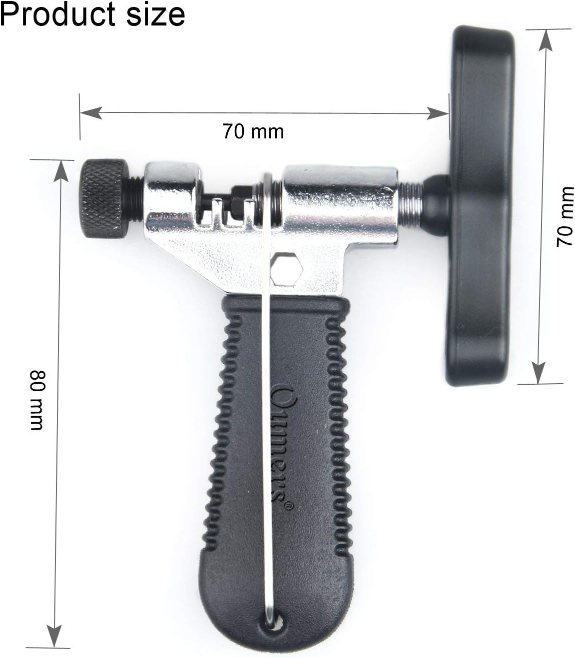 Oumers Universal Bike Chain Tool with Chain Hook, Road and Mountain Bicycle Repair Tool, Bike Chain Splitter Cutter Breaker, Bicycle Remove and Installing - PuriLite